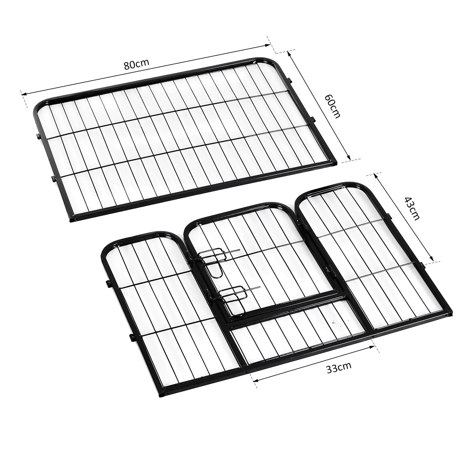 24" 8 Panel Metal Pet Playpen