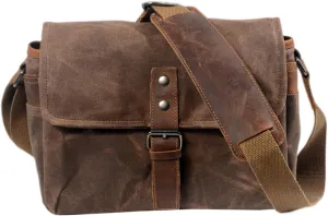 Angoily Professional Camera Bag Waterproof Canvas Dslr Storage Case Comfortable Shoulder Strap for Outdoor Travel and Daily Use