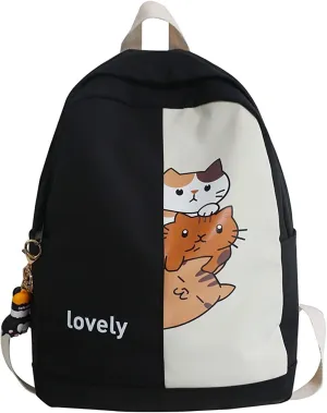Anti Theft Backpack with Secured Zipper Comfortable Leather Student Backpacks Fashion Faux Work Travel Handbags(Black)