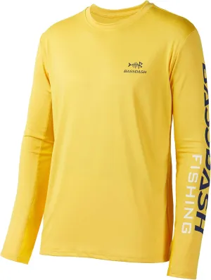 BASSDASH Fishing T Shirts for Men UV Sun Protection UPF 50  Long Sleeve Tee T-Shirt