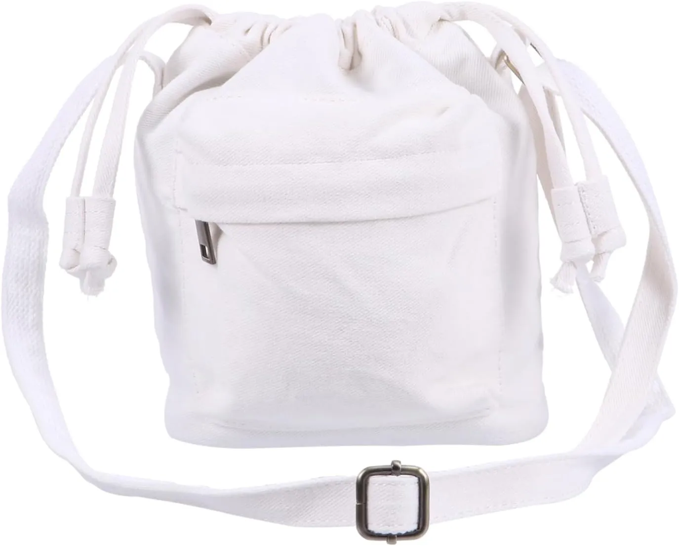 BESTYASH Elegant Women's Bucket Bag Comfortable Canvas Shoulder Bag Multi-use Purse for Ages