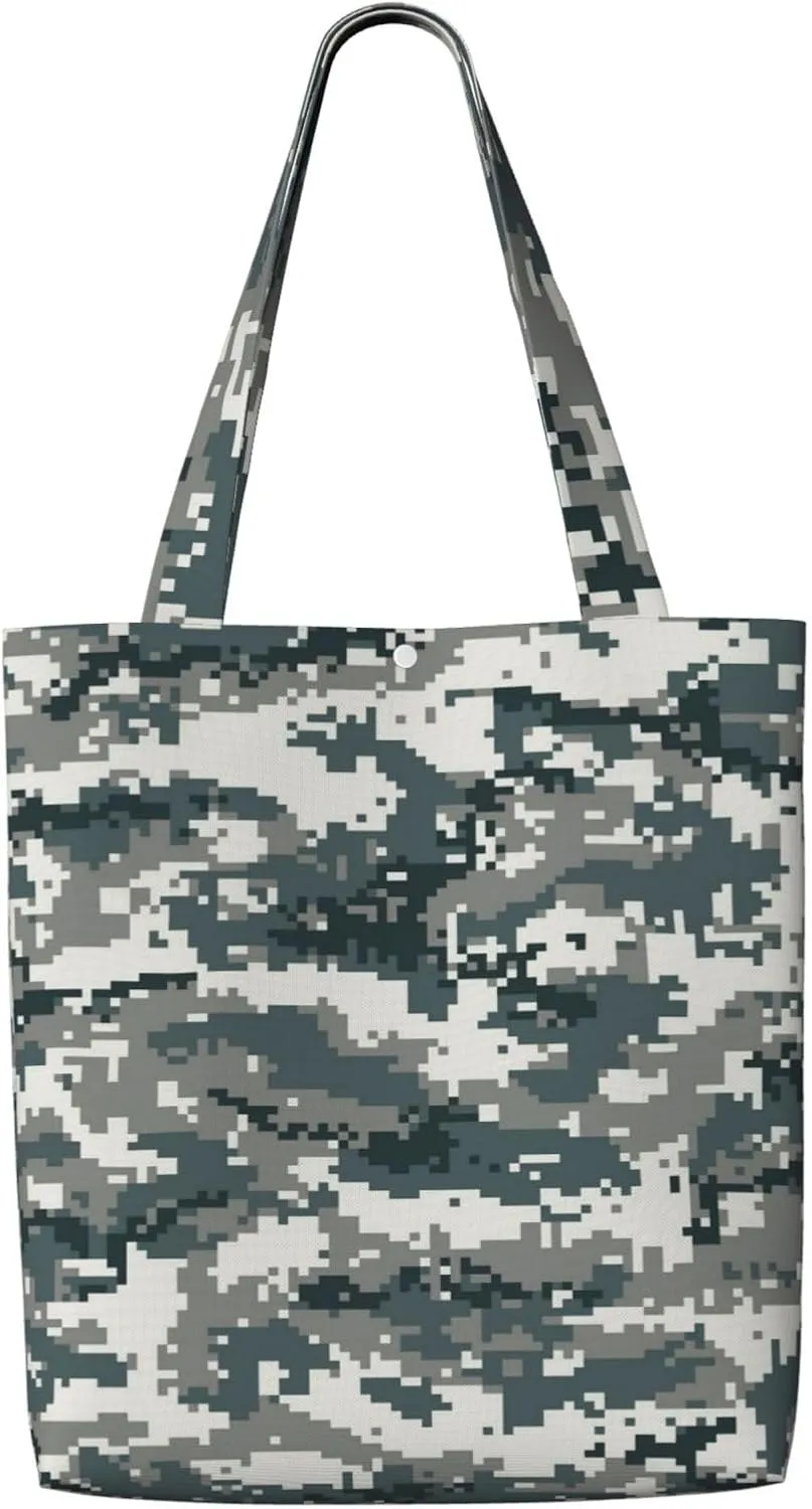 Black and White Race Checkered Flag Canvas Totes Bag Shoulder Bags Shopping Crossbody Work Bag 13.8 X 15.4 inch