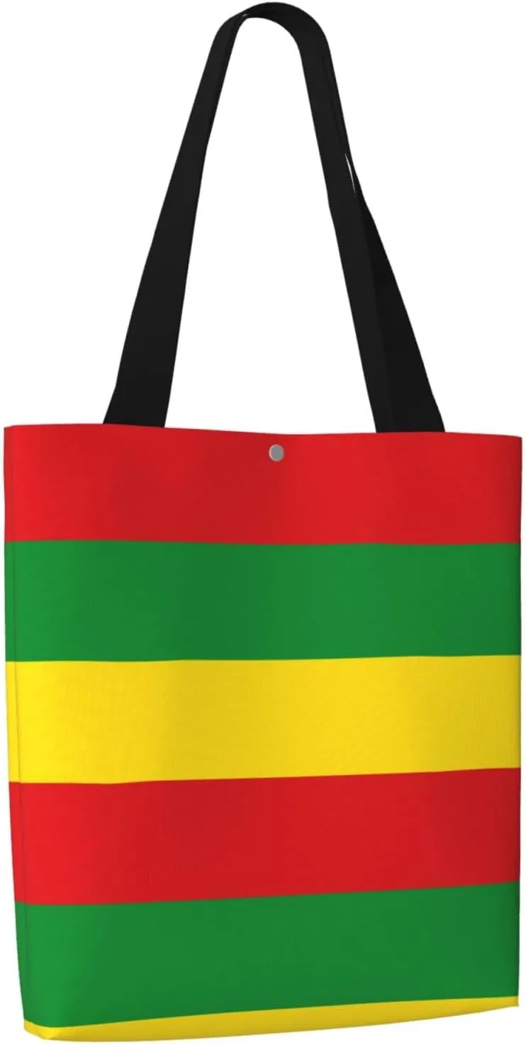 Black and White Race Checkered Flag Canvas Totes Bag Shoulder Bags Shopping Crossbody Work Bag 13.8 X 15.4 inch