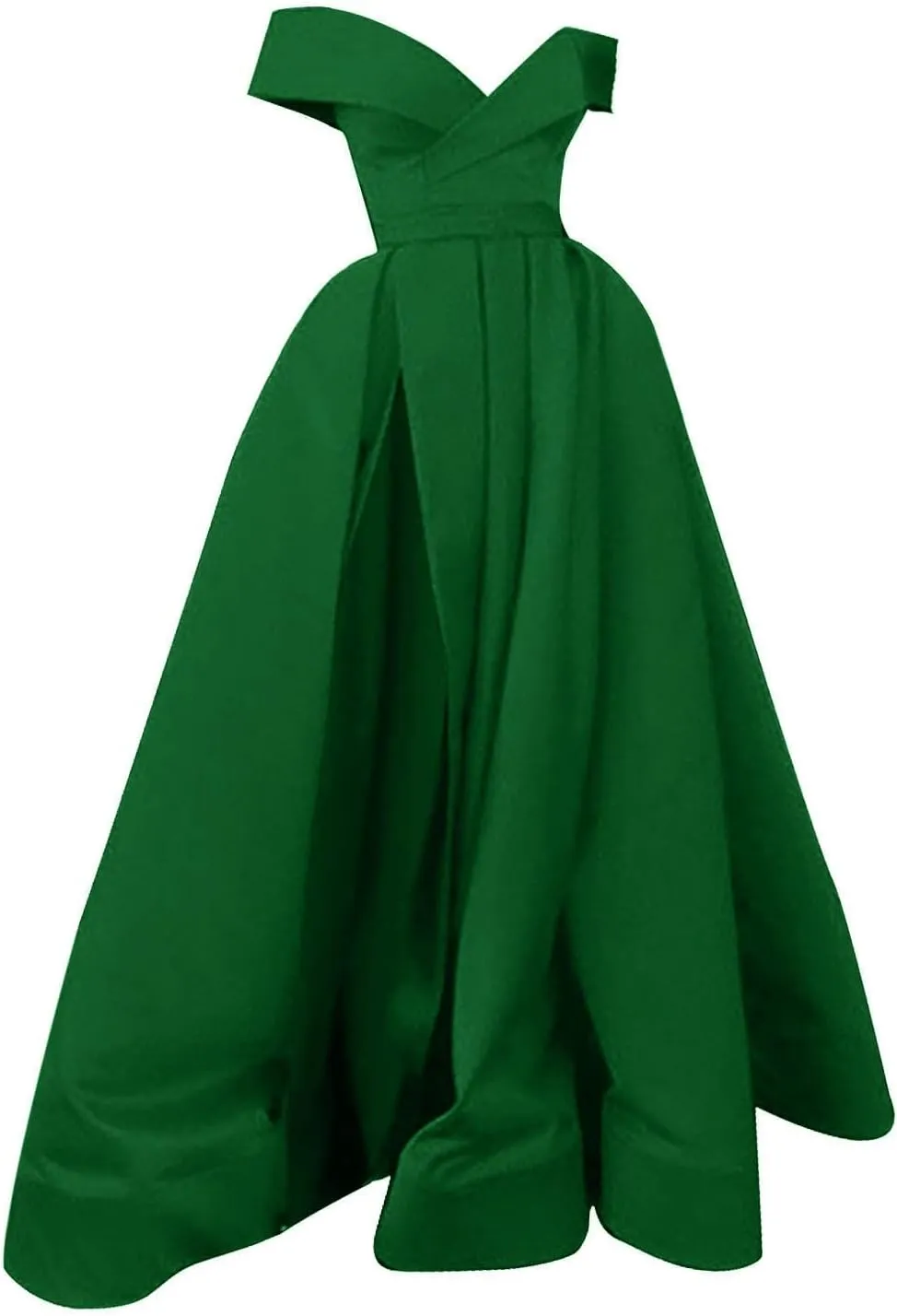 Black Formal Dresses for Women Gowns Evening Party Cocktail Dress Split Elegant V Neck Wrap Ruffle Wedding Guest Dress