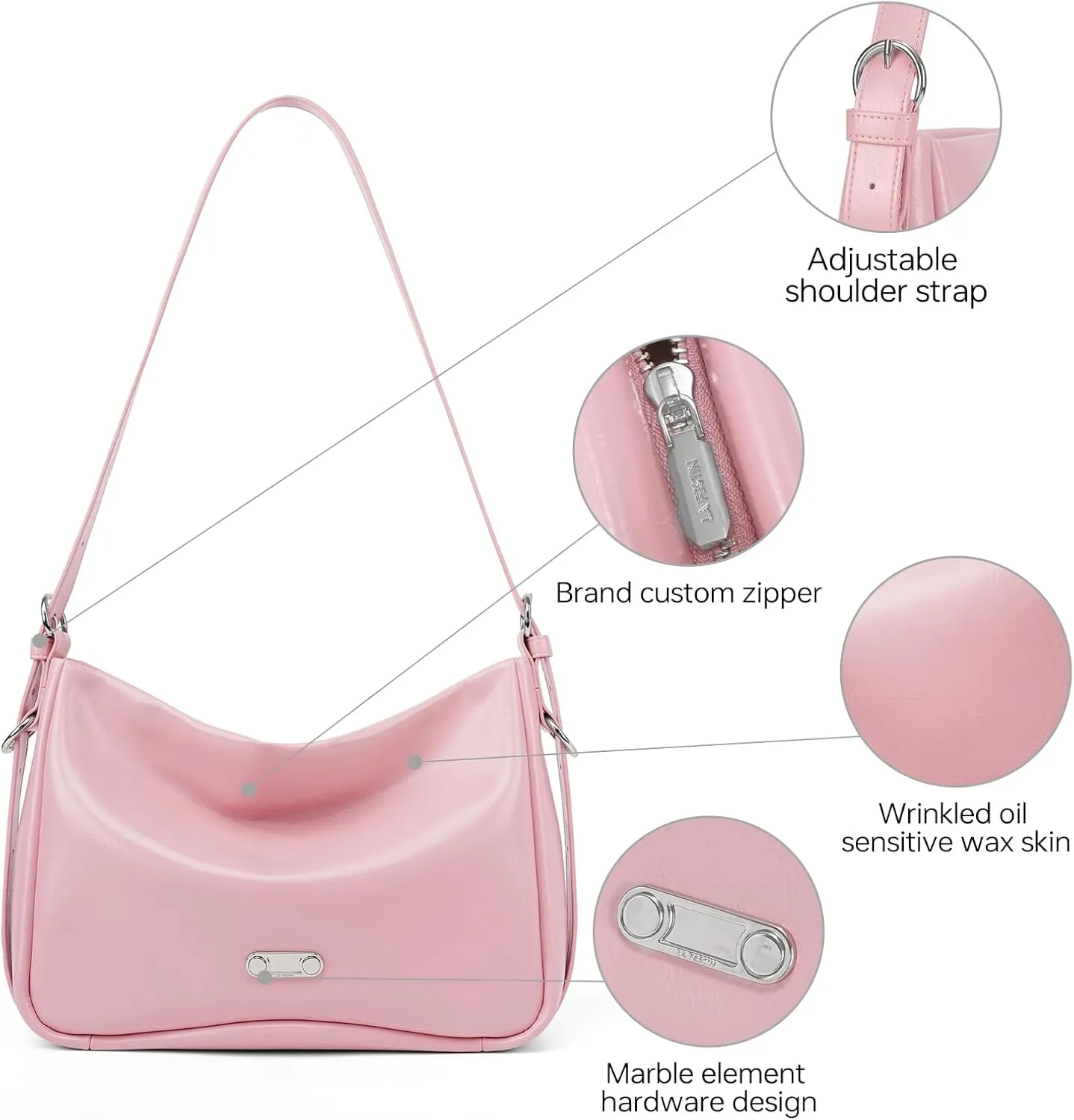Black Leather Shoulder Purse For Women: Crossbody Bags Small Handbags - Elegant Comfortable for Daughters and Young Girls