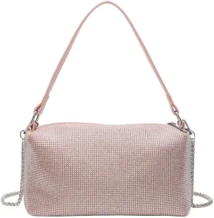 Bling Bling Crystals Evening Clutch Bag for Women Girls Sparkling Crossbody Bag Wedding Prom Party Club Purses Handbags
