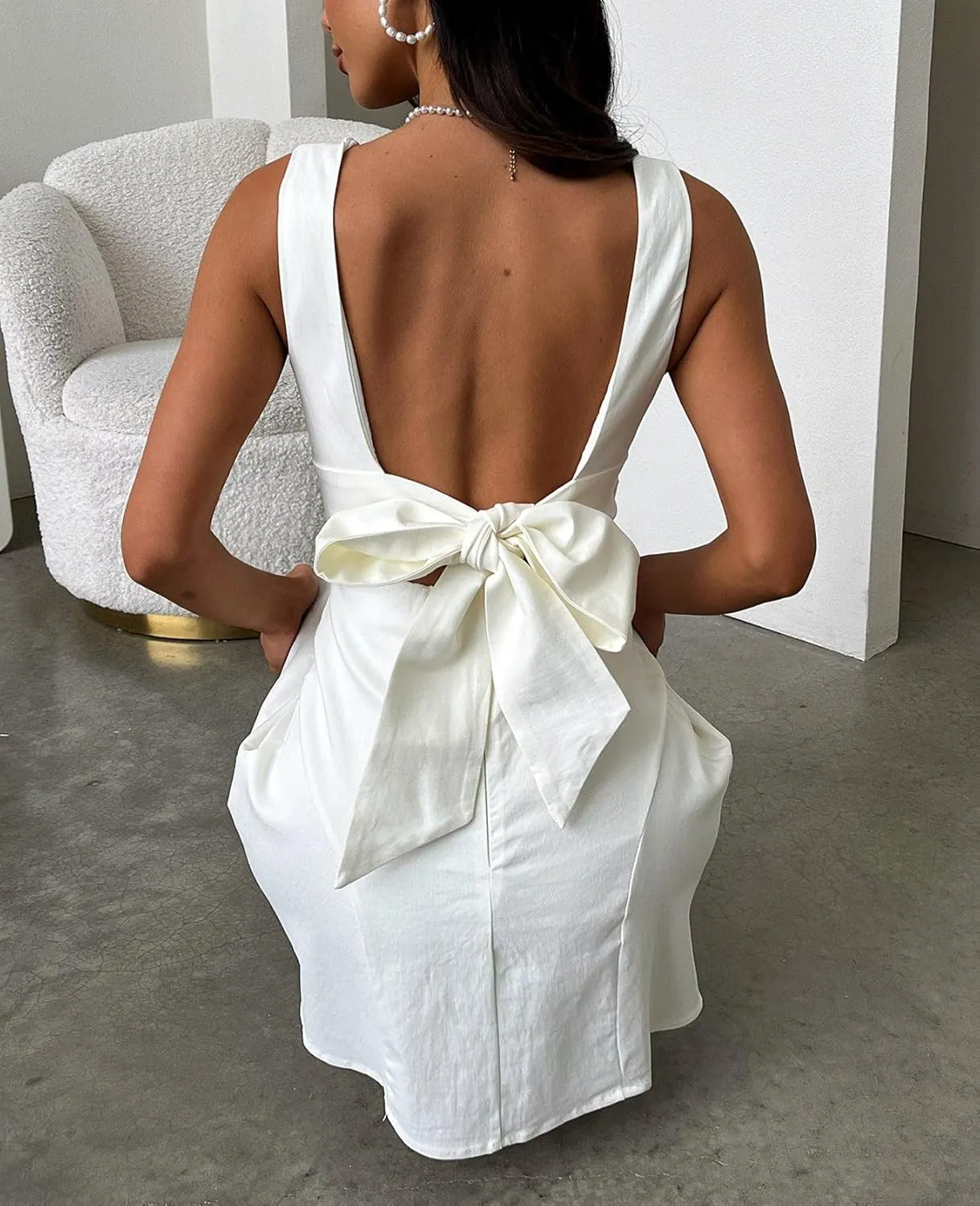 College Graduation Dresses for Women Y2k Corset Backless Party Club Mini Dress Teens Flowy Ruffle Sexy Short Dress