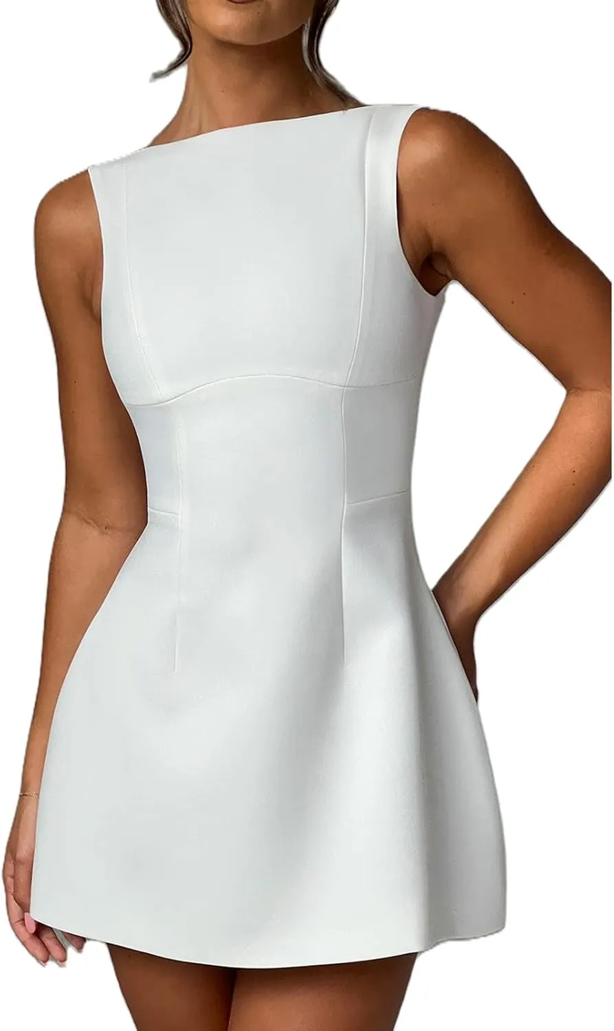 College Graduation Dresses for Women Y2k Corset Backless Party Club Mini Dress Teens Flowy Ruffle Sexy Short Dress
