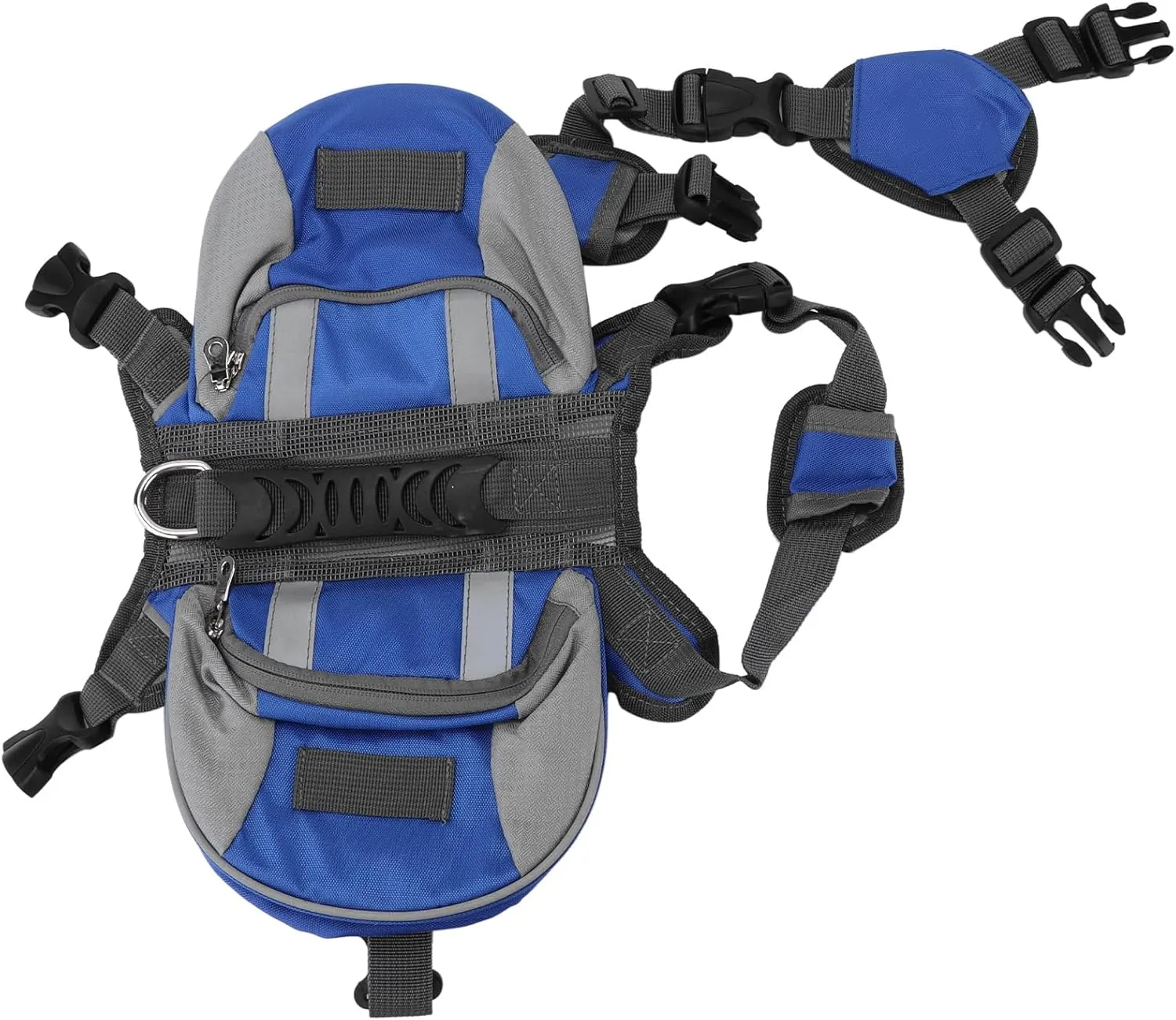 Dog Saddle Bag of Comfortable Adjustable Reflective Strip - for Small Medium Sized Dogs, Pet Pressure Pack to Run and Hike (M)