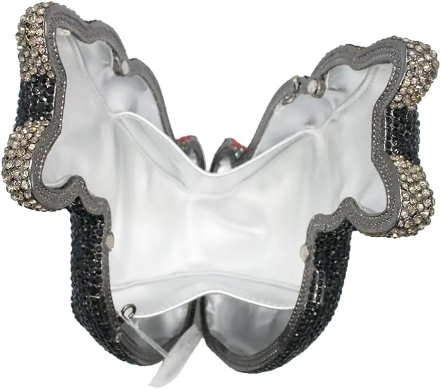 Evening Clutch Bags Bling Cocktail Party Rhinestone Handbag Crystal Cat Shape Crossbody bag