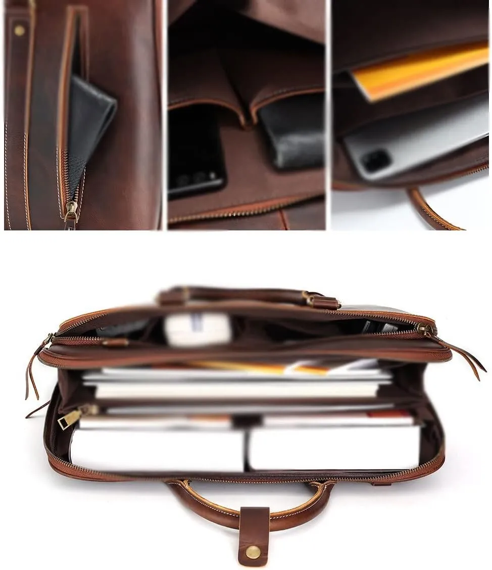 HBJWOV Men's Business Office Bag for Laptop Shoulder Bag Office