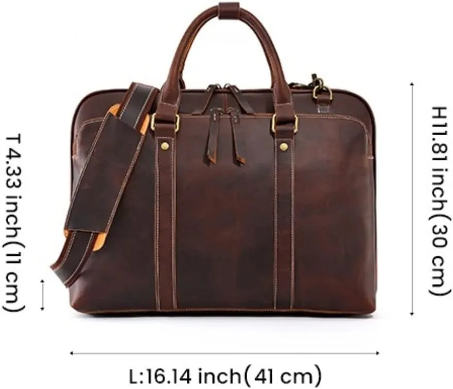 HBJWOV Men's Business Office Bag for Laptop Shoulder Bag Office