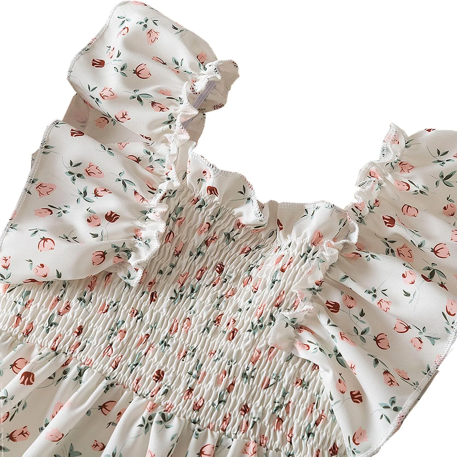HNXDYY Little Girl Tutu Dress Ruffle Summer Holiday Casual Princess Dresses
