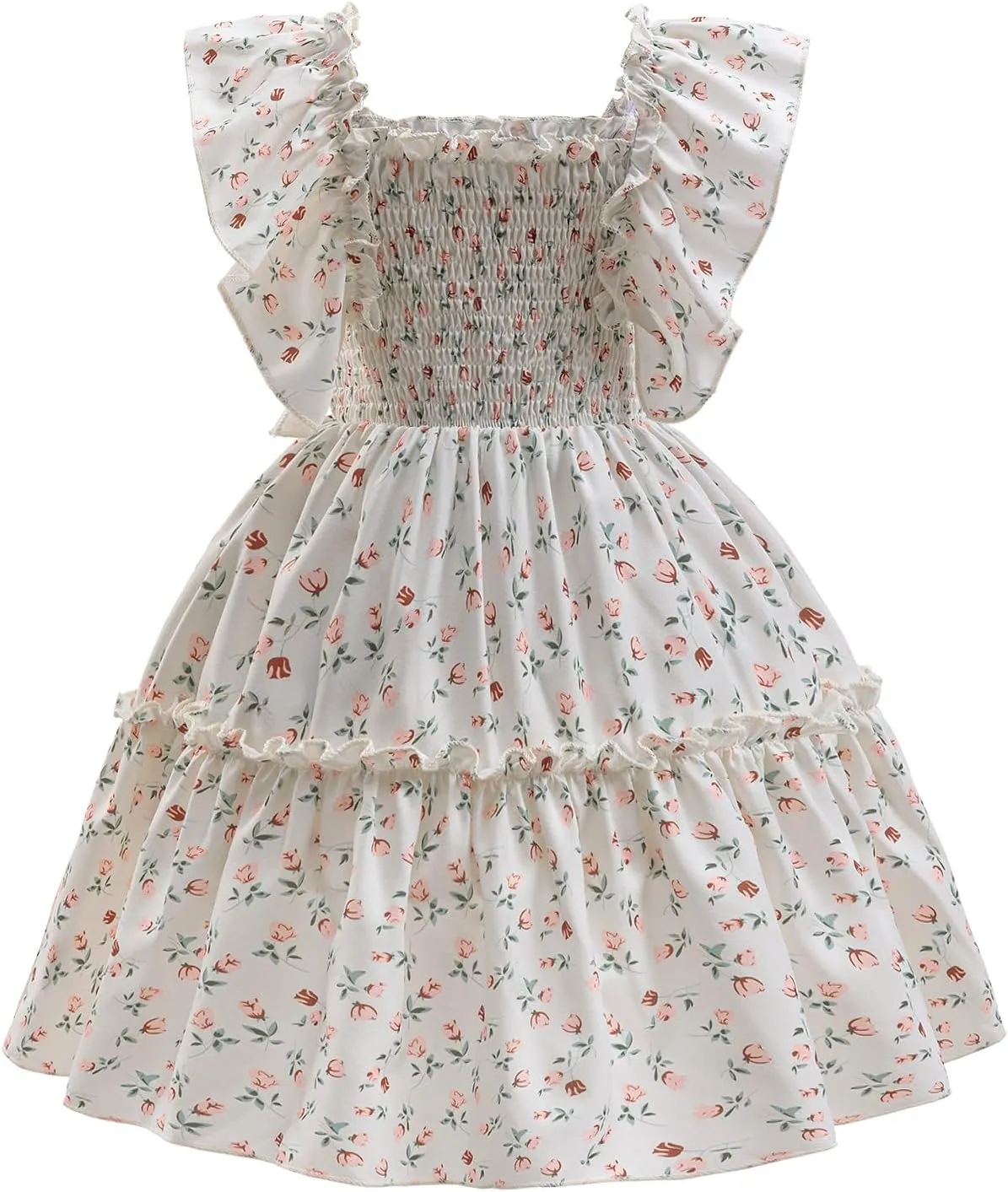 HNXDYY Little Girl Tutu Dress Ruffle Summer Holiday Casual Princess Dresses