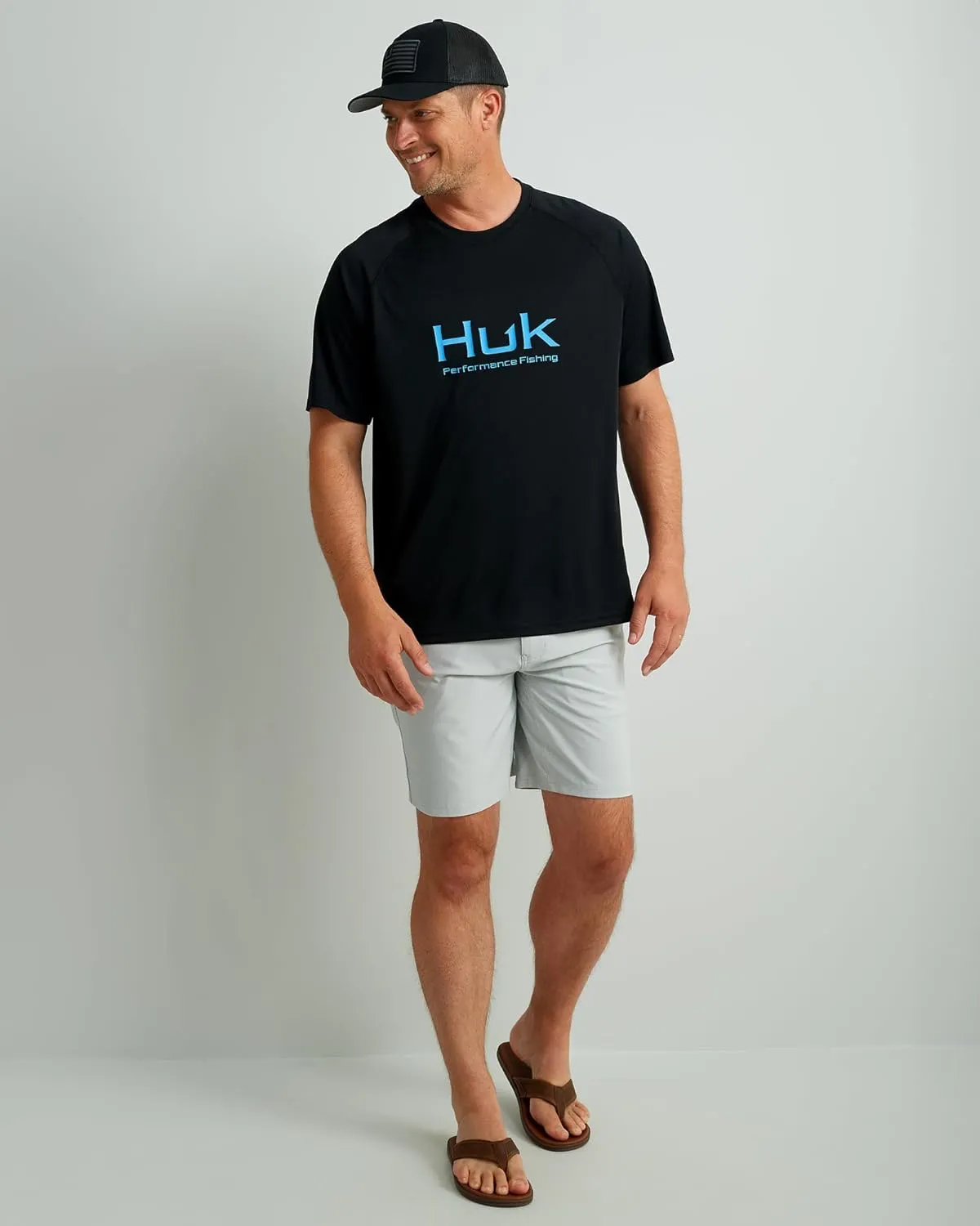 HUK Men's Pursuit Short Sleeve, Performance Shirt   Sun Protection