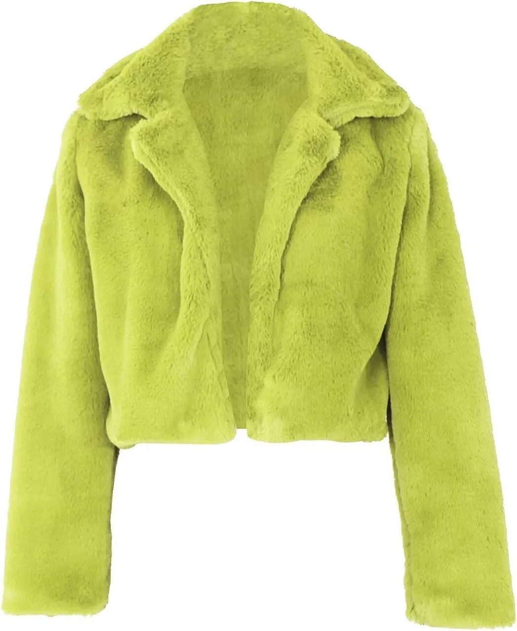 JURIS Ladies Fur Coats Fur Coat - A Stylish Winter Essential Faux Fur Cardigan Short Jacket Women's Plush Jacket