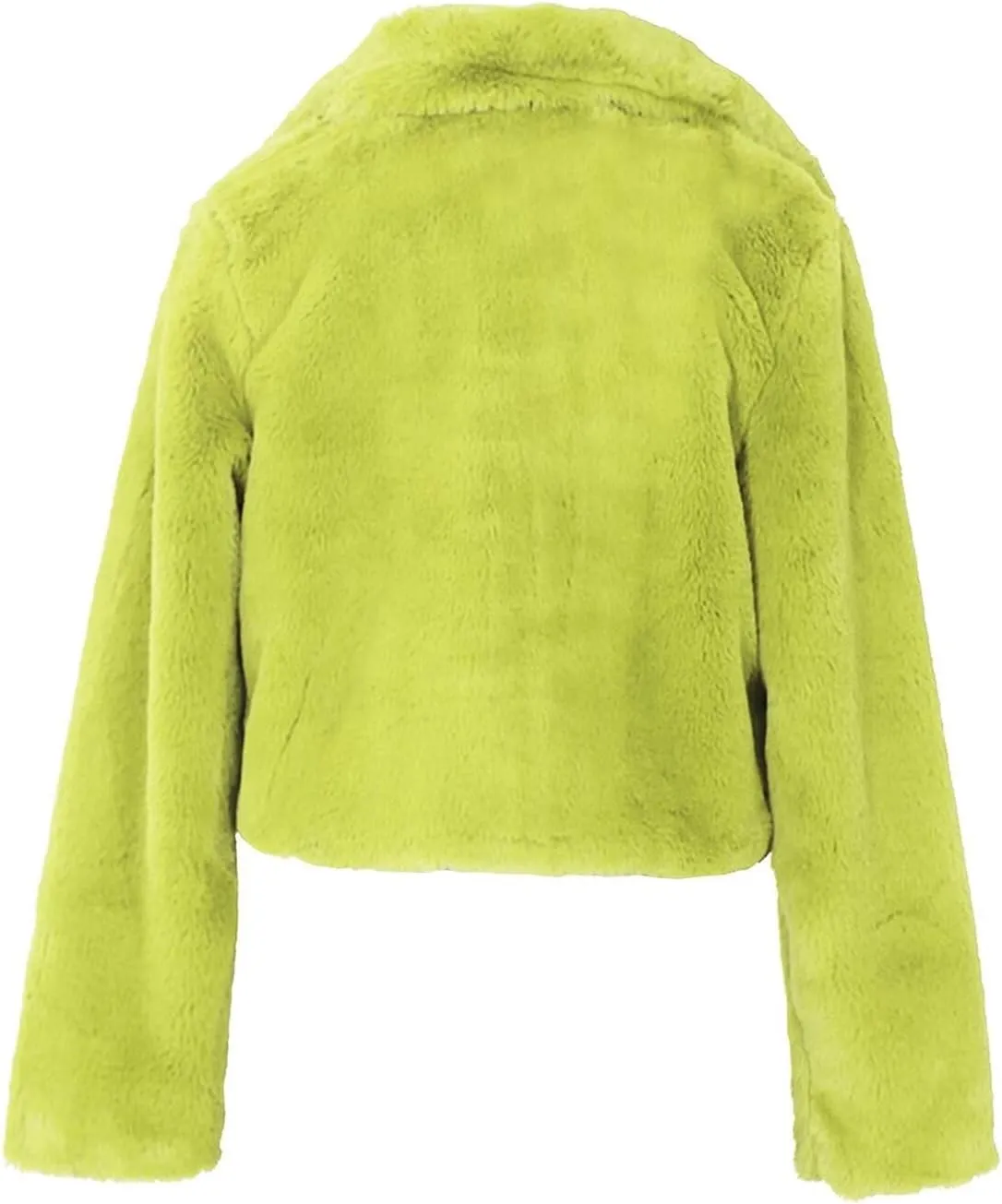 JURIS Ladies Fur Coats Fur Coat - A Stylish Winter Essential Faux Fur Cardigan Short Jacket Women's Plush Jacket