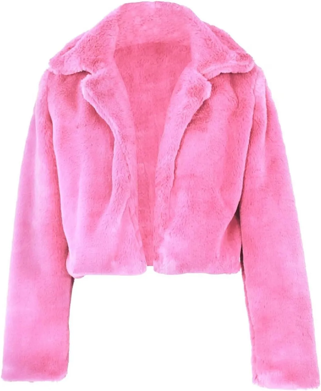 JURIS Ladies Fur Coats Fur Coat - A Stylish Winter Essential Faux Fur Cardigan Short Jacket Women's Plush Jacket