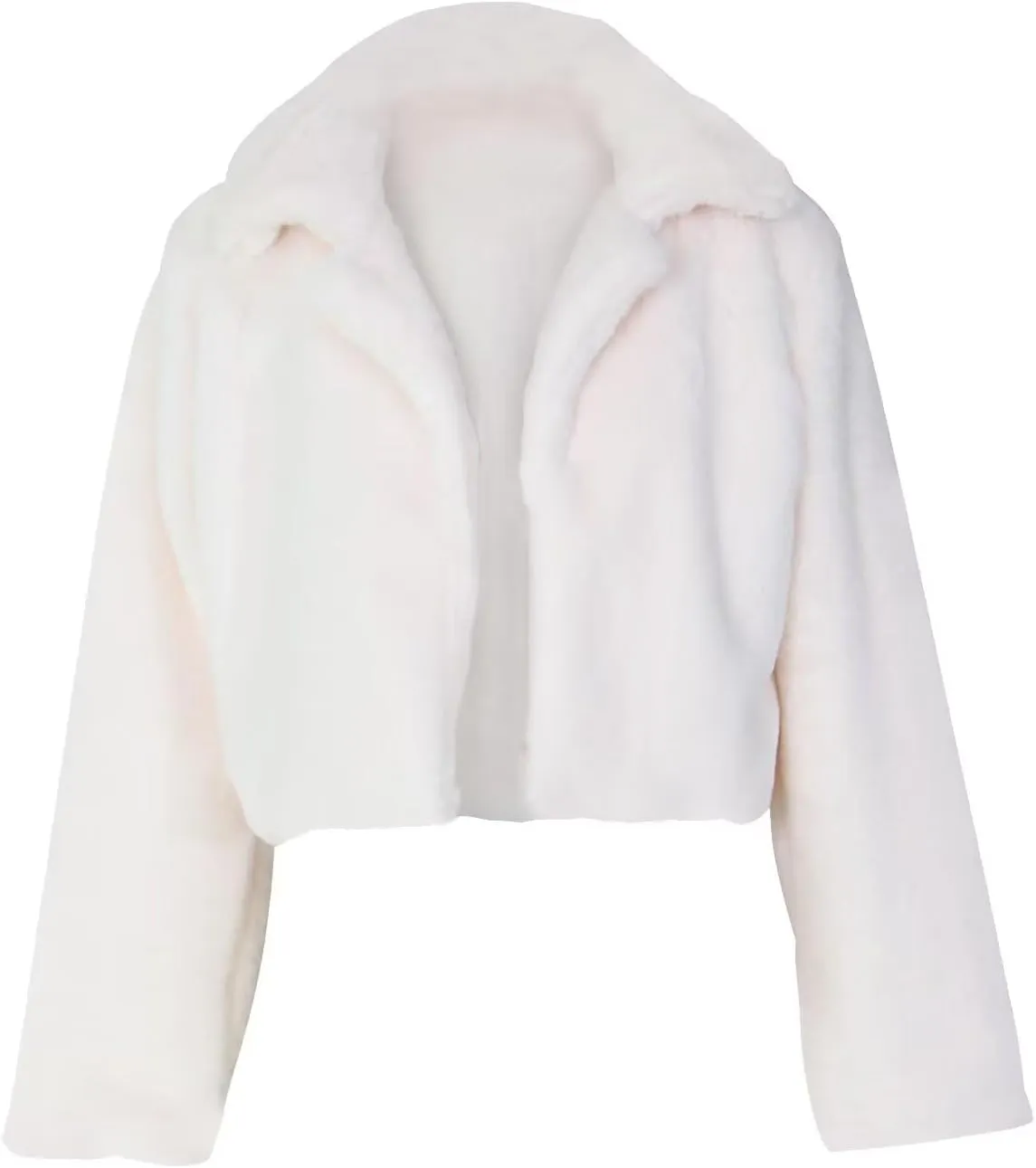 JURIS Ladies Fur Coats Fur Coat - A Stylish Winter Essential Faux Fur Cardigan Short Jacket Women's Plush Jacket