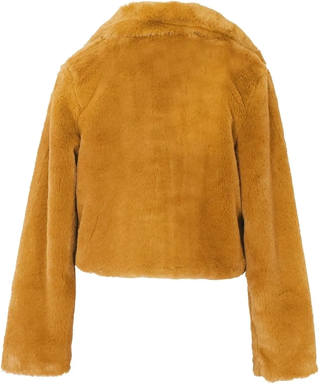 JURIS Ladies Fur Coats Fur Coat - A Stylish Winter Essential Faux Fur Cardigan Short Jacket Women's Plush Jacket