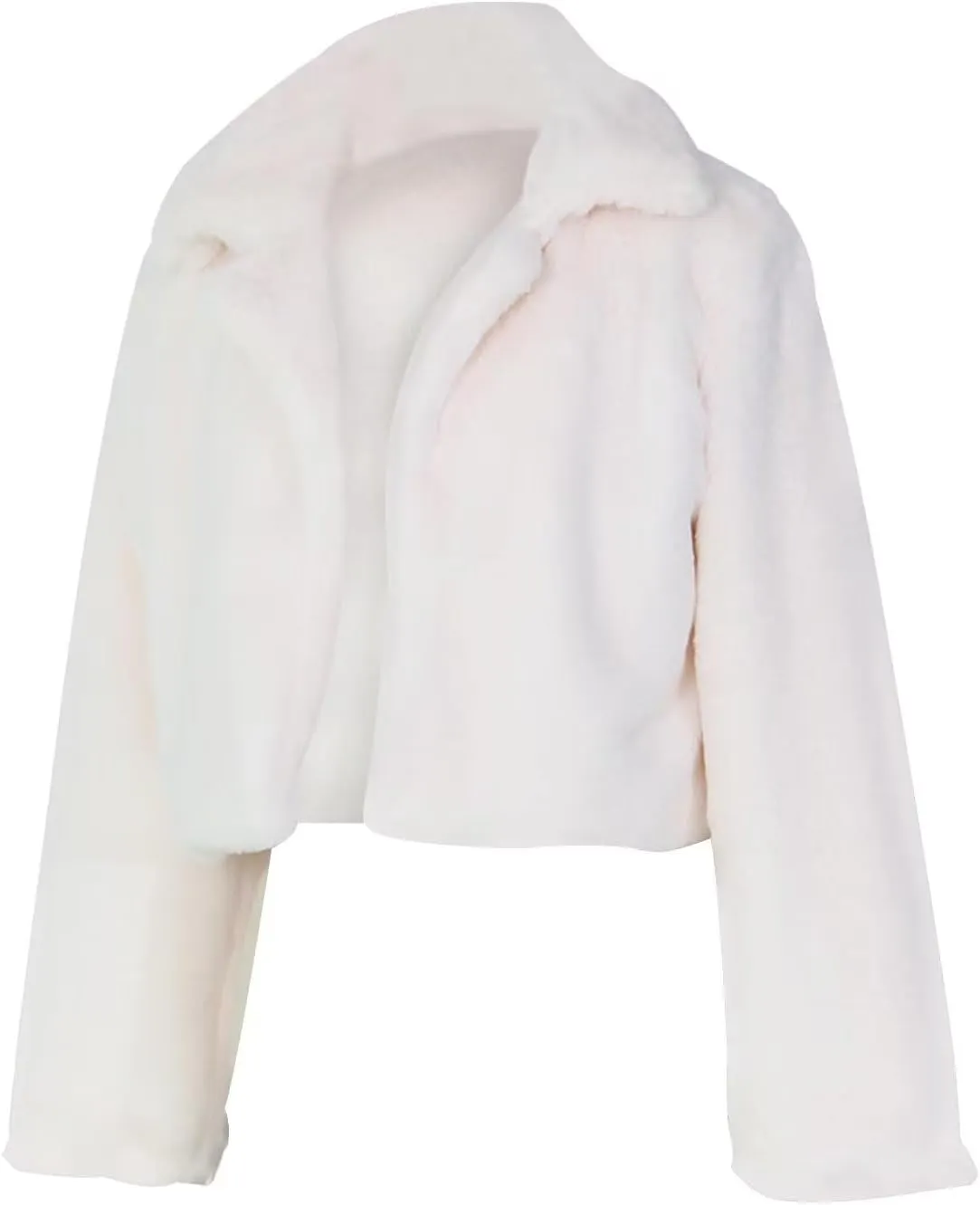 JURIS Ladies Fur Coats Fur Coat - A Stylish Winter Essential Faux Fur Cardigan Short Jacket Women's Plush Jacket