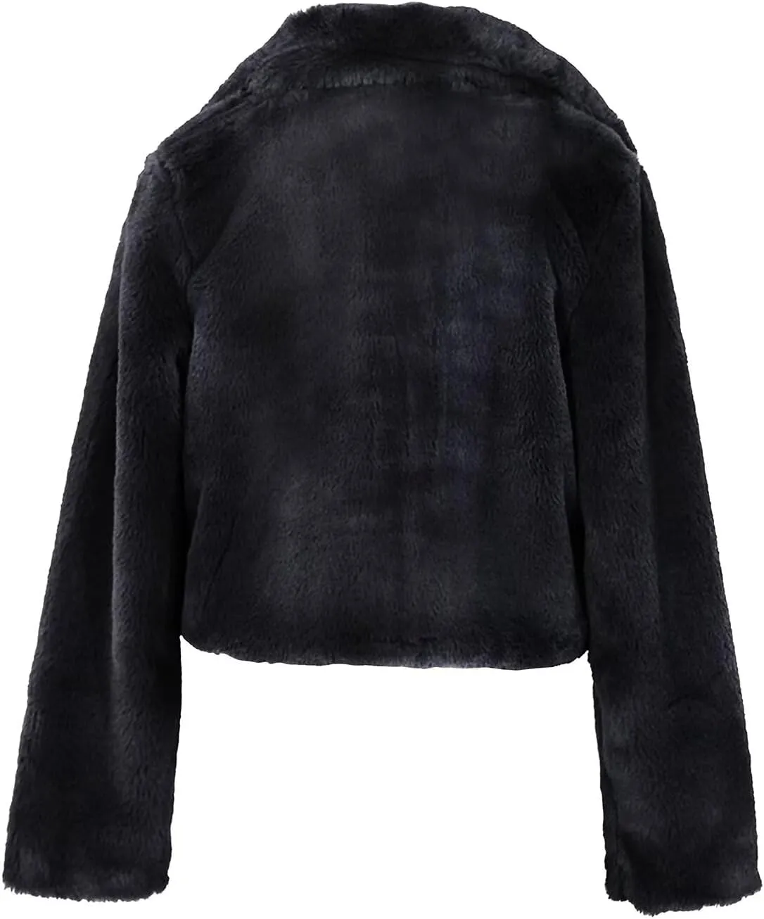 JURIS Ladies Fur Coats Fur Coat - A Stylish Winter Essential Faux Fur Cardigan Short Jacket Women's Plush Jacket