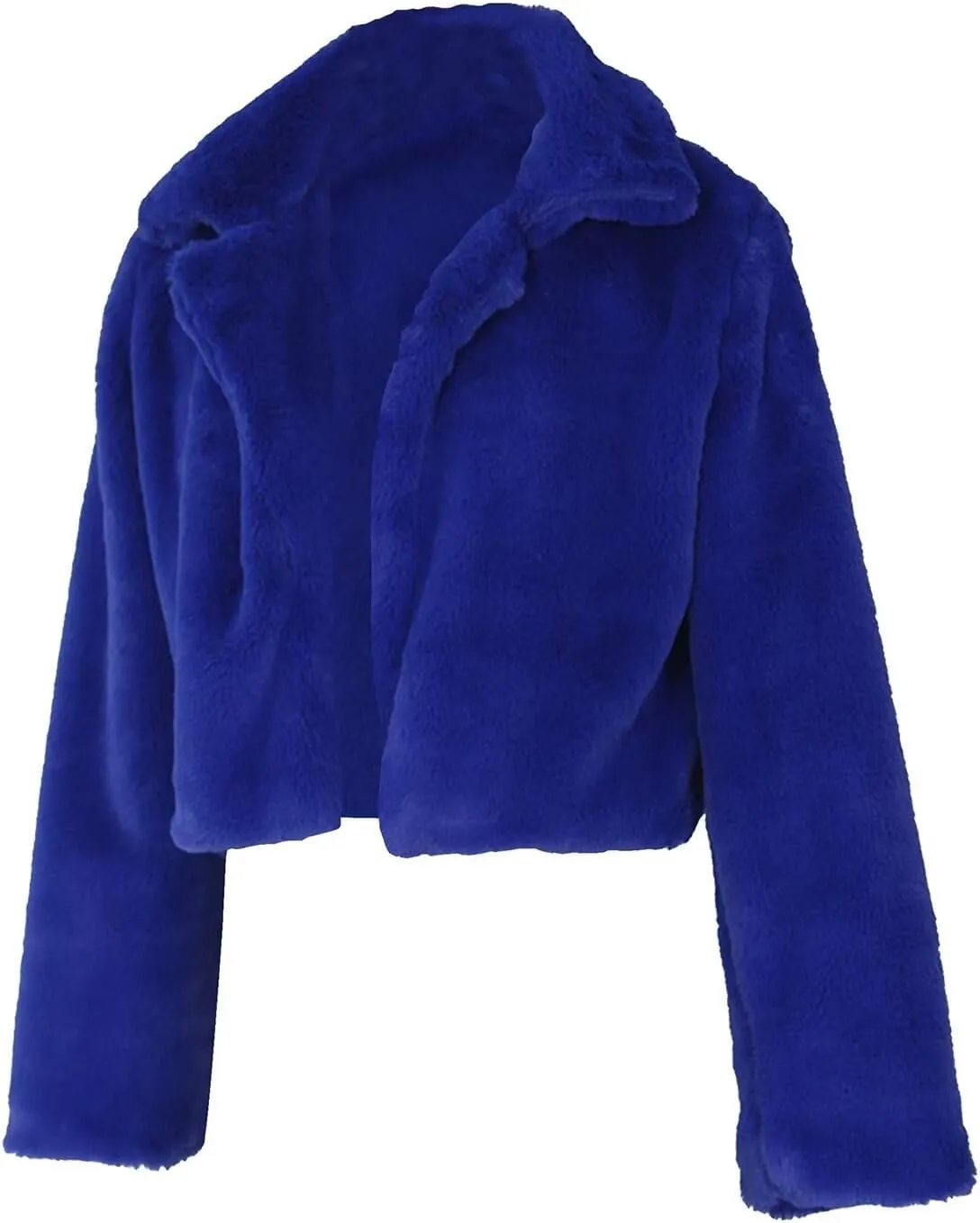 JURIS Ladies Fur Coats Fur Coat - A Stylish Winter Essential Faux Fur Cardigan Short Jacket Women's Plush Jacket