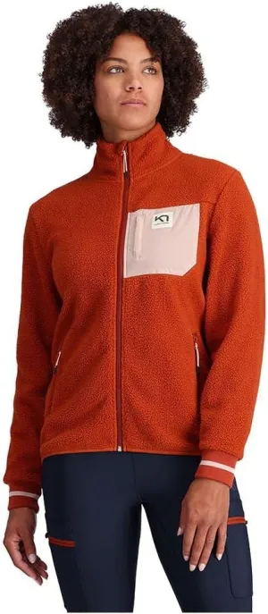 Kari Traa Rothe Women's Midlayer Coat - Soft Insulated Zip Up Fleece Jacket Relaxed Fit