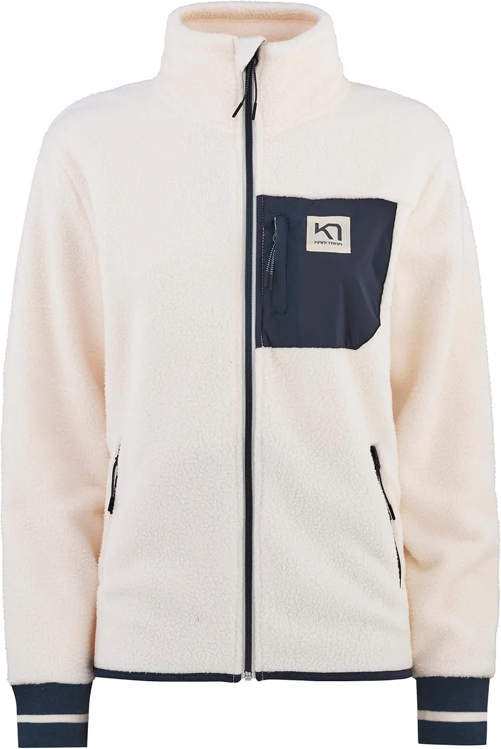 Kari Traa Rothe Women's Midlayer Coat - Soft Insulated Zip Up Fleece Jacket Relaxed Fit