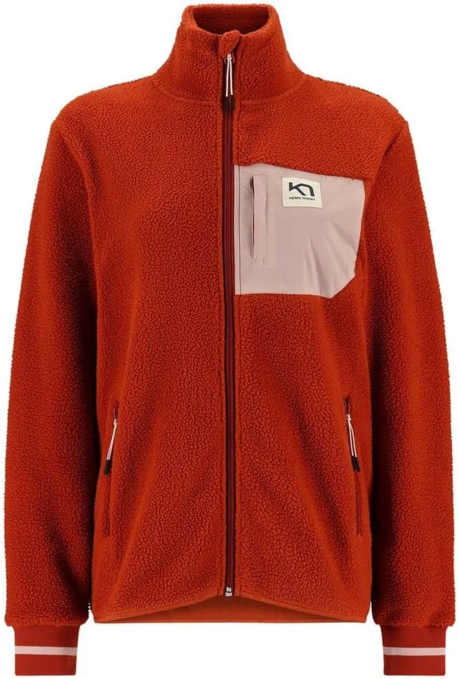 Kari Traa Rothe Women's Midlayer Coat - Soft Insulated Zip Up Fleece Jacket Relaxed Fit