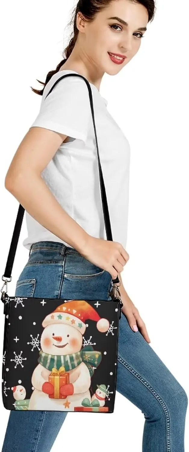 Large Bucket Bag for Women Zipper Compartment Pocket Waterproof Crossbody Bag Comfortable Handbag Trip