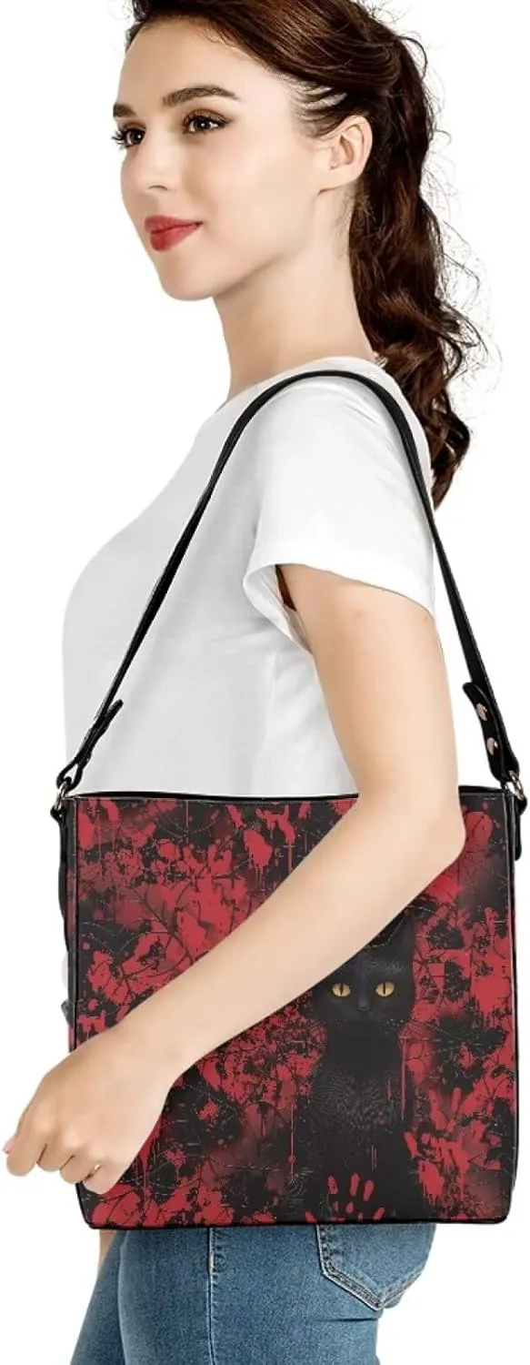Large Bucket Bag for Women Zipper Compartment Pocket Waterproof Crossbody Bag Comfortable Handbag Trip