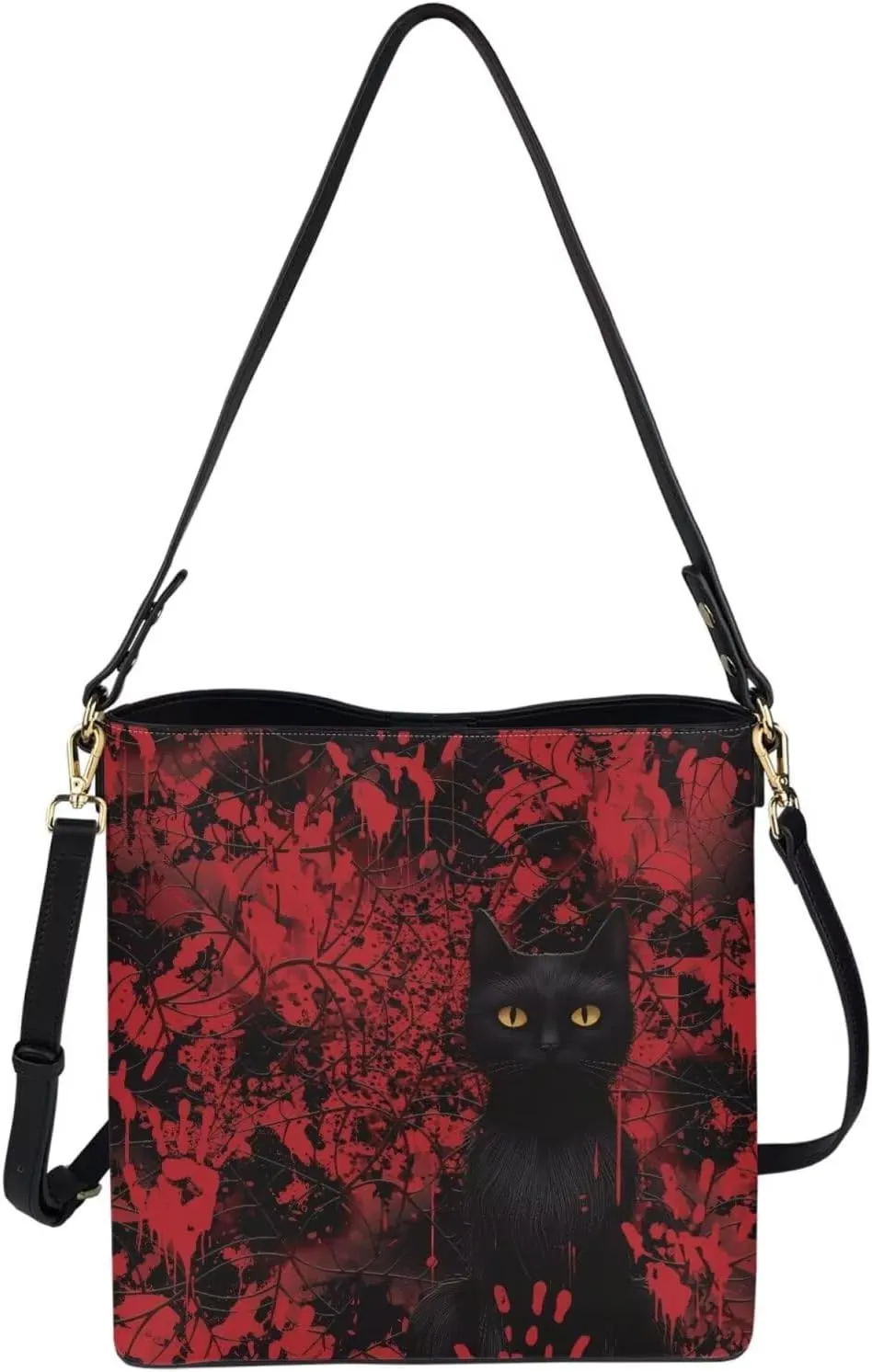 Large Bucket Bag for Women Zipper Compartment Pocket Waterproof Crossbody Bag Comfortable Handbag Trip