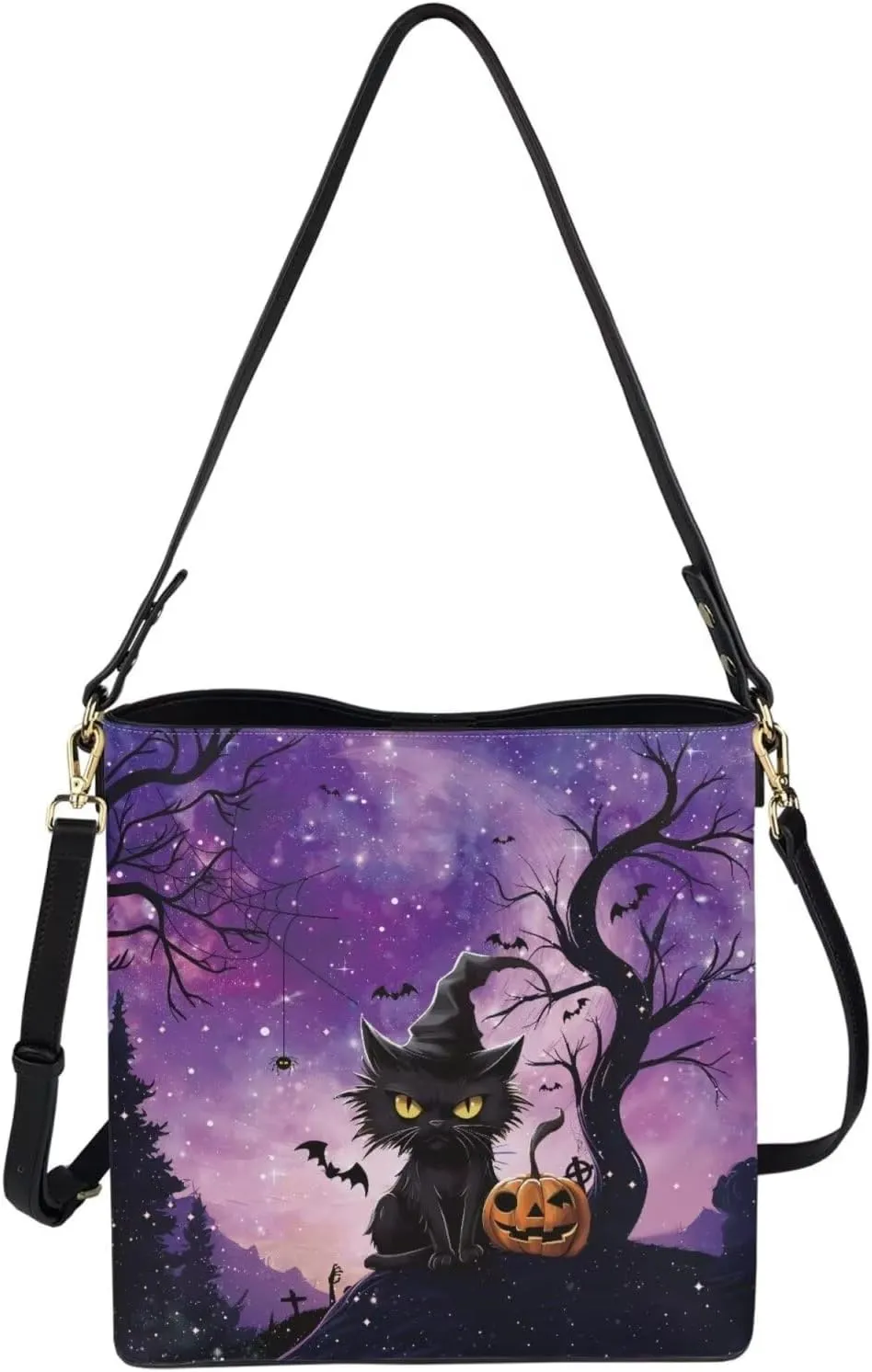 Large Bucket Bag for Women Zipper Compartment Pocket Waterproof Crossbody Bag Comfortable Handbag Trip