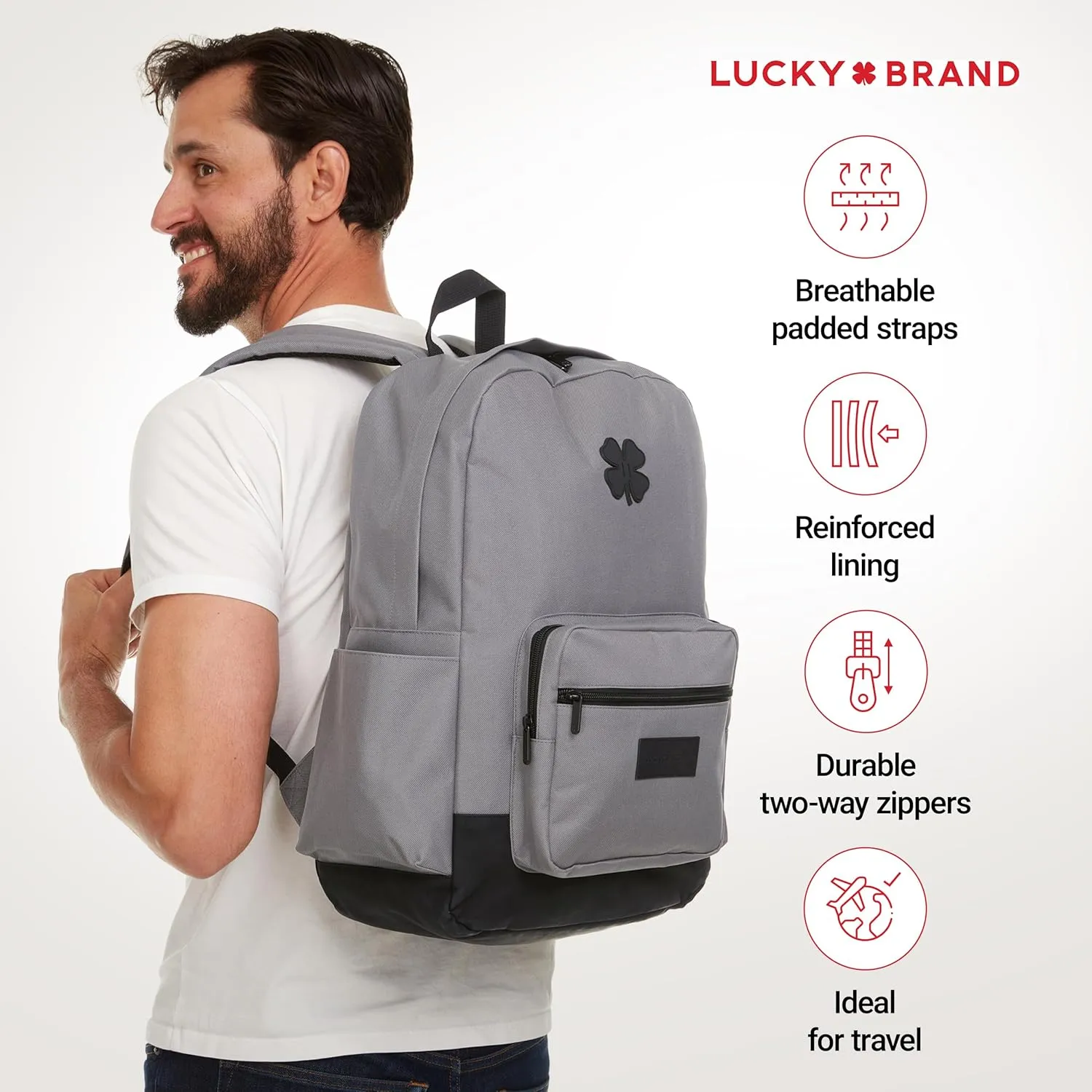Lucky Backpack for Men, Premium Laptop Backpack, Travel Backpack for Women, Lightweight Backpacks, Comfortable Mens Back Pack
