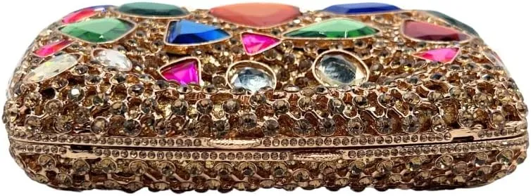 Luxury Evening Bag Gem Clutch Purse Crystal Prom Handbag Wedding Purse for Party