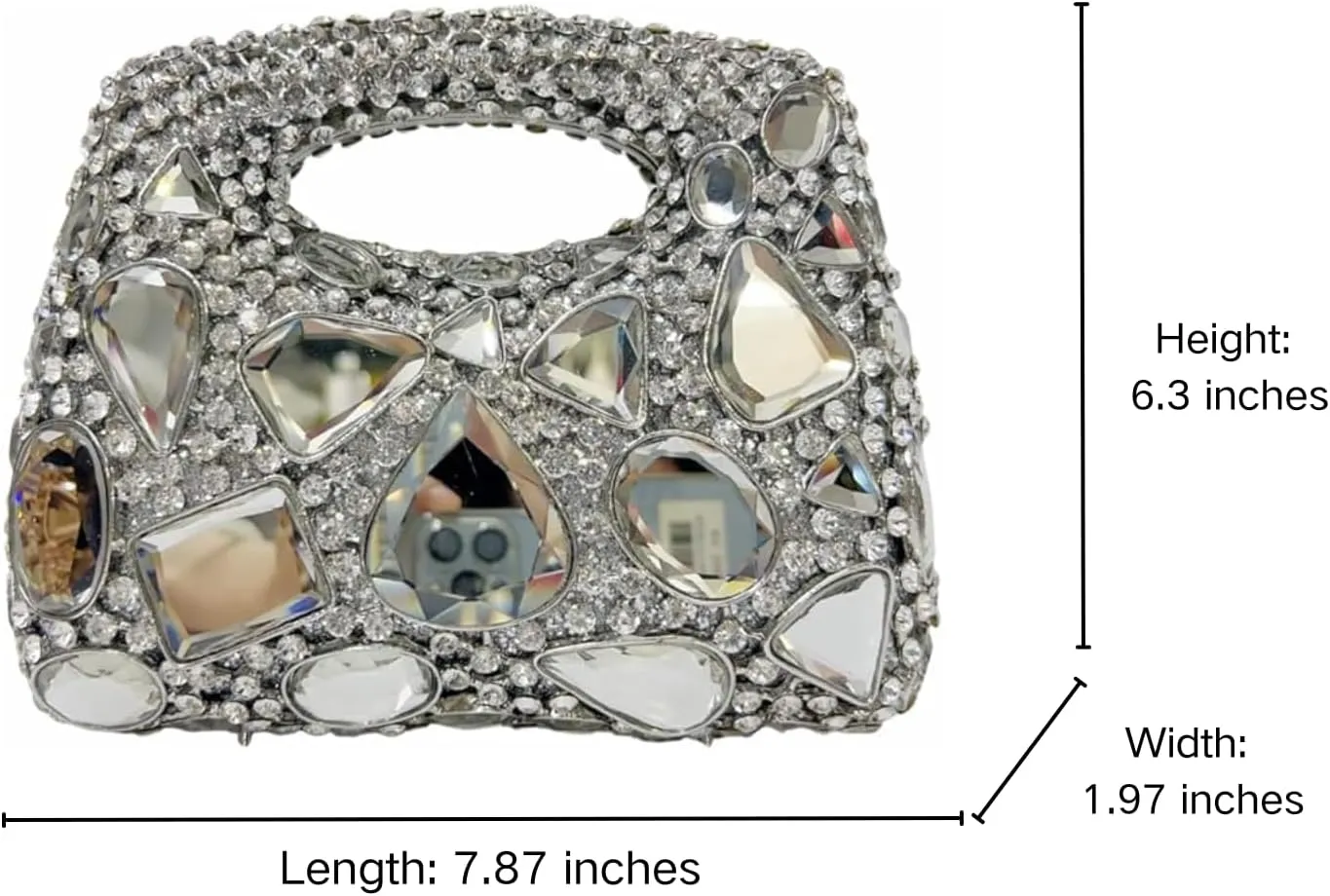 Luxury Evening Bag Gem Clutch Purse Crystal Prom Handbag Wedding Purse for Party
