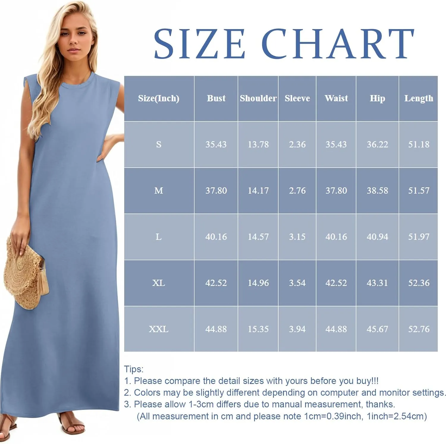 Maxi Dresses for Women 2025 Summer Short Sleeve Beach Sundresses Casual Crewneck Split Long Dress with Pocket