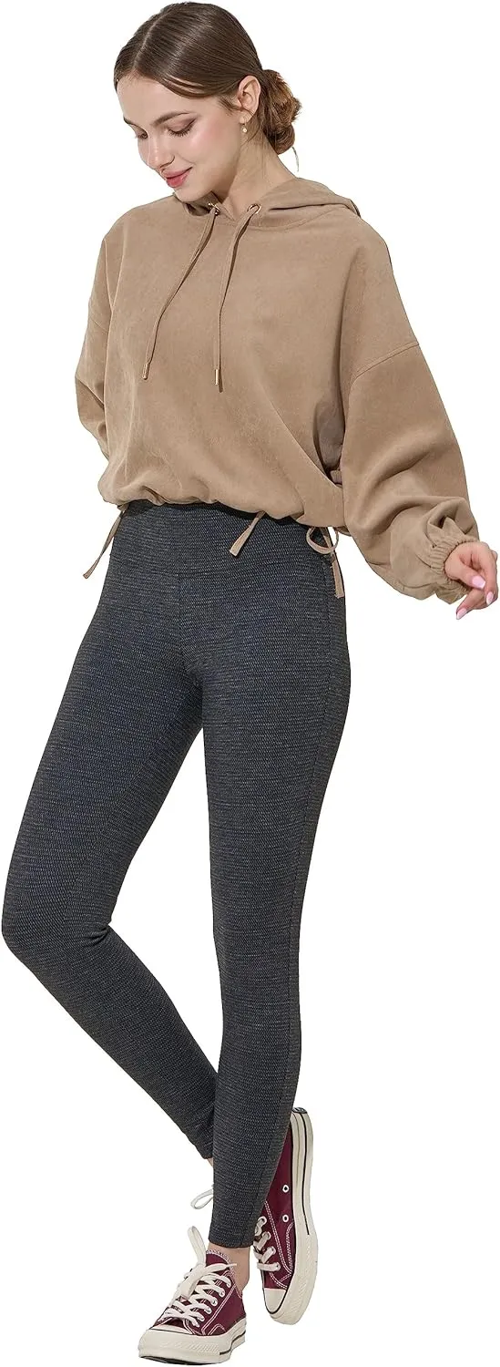 May You Be Women's mid-Rise Ponte Legging Pants