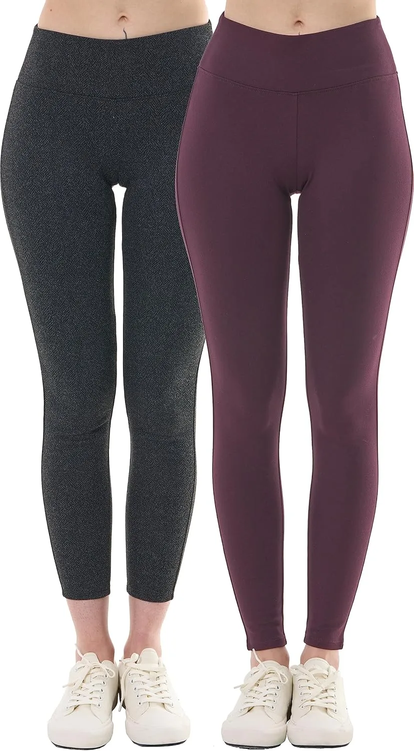 May You Be Women's mid-Rise Ponte Legging Pants