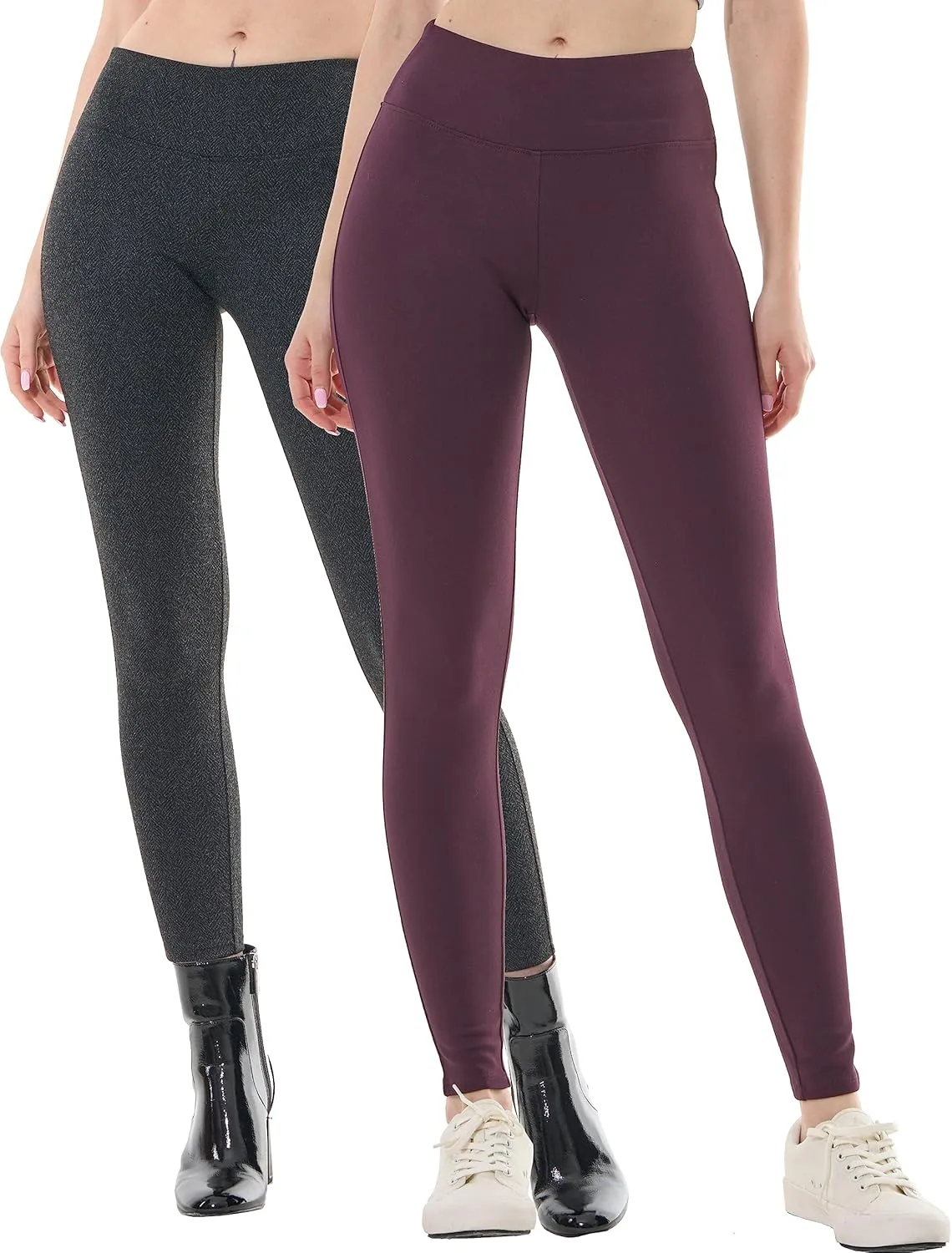May You Be Women's mid-Rise Ponte Legging Pants