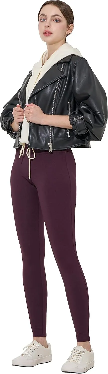 May You Be Women's mid-Rise Ponte Legging Pants