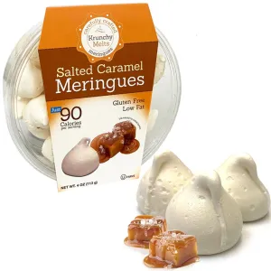 Meringue Cookies Salted Caramel Fat Free Gluten Free Nut Free Snack Sweet Treats