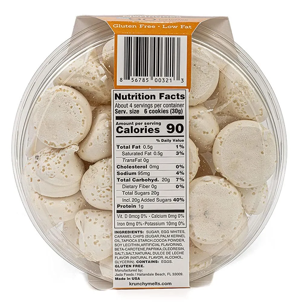 Meringue Cookies Salted Caramel Fat Free Gluten Free Nut Free Snack Sweet Treats