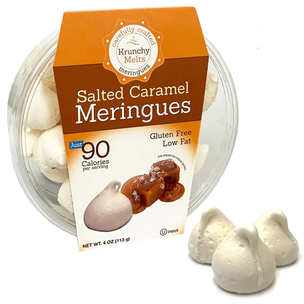 Meringue Cookies Salted Caramel Fat Free Gluten Free Nut Free Snack Sweet Treats