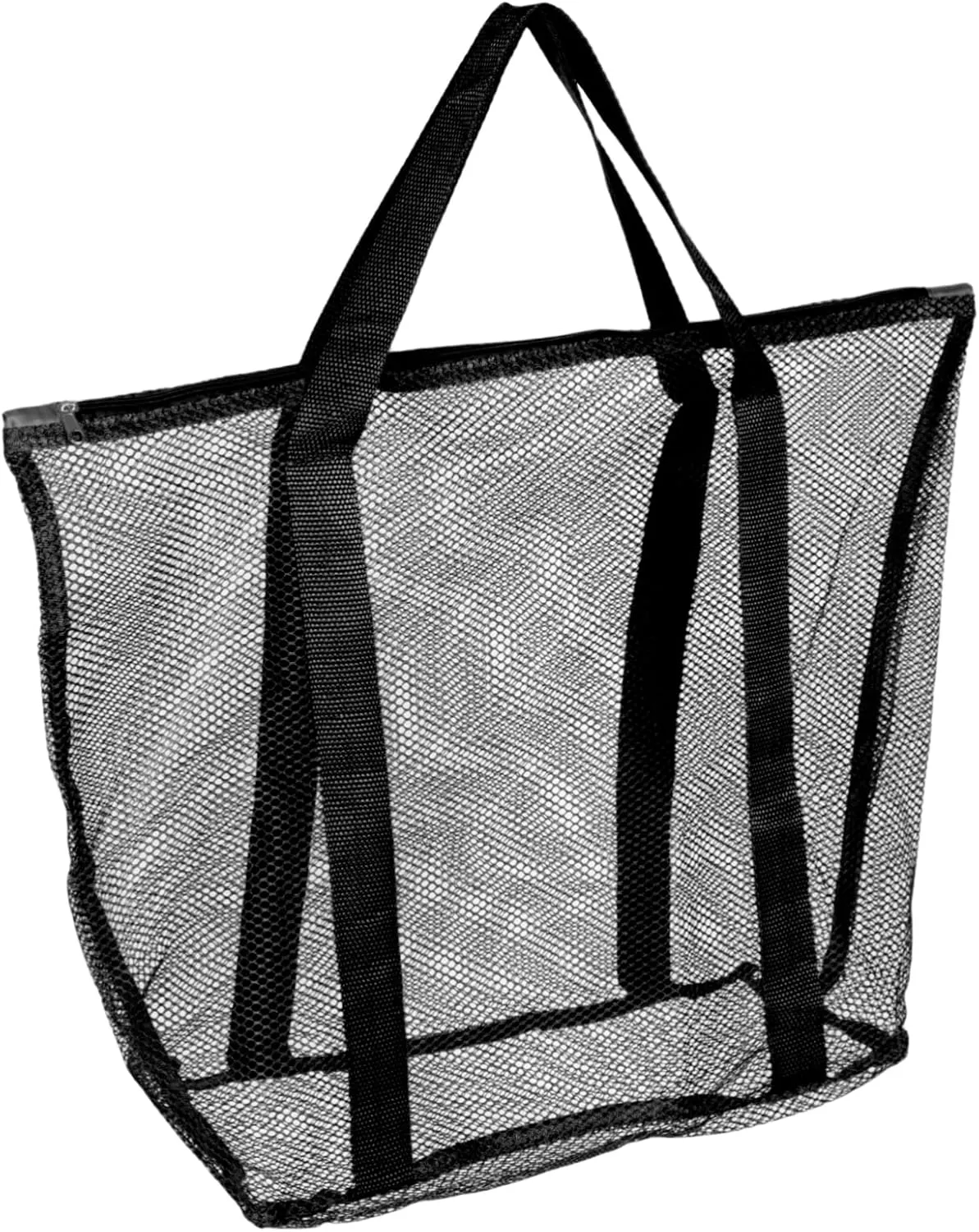 Mesh Beach Bag Large Tote for Women Beach Toy Organizer Family Tote Bag Comfortable Shoulder Strap