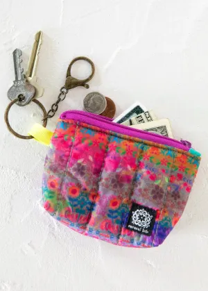 Mini Puffy Coin Purse Key Clip
