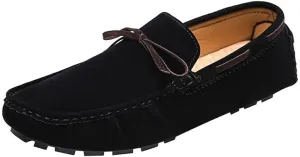 New Men's Loafers Square Toe Vegan Leather Boat Driving Loafers Flexible Comfortable Flat Heel Fashion Slip On