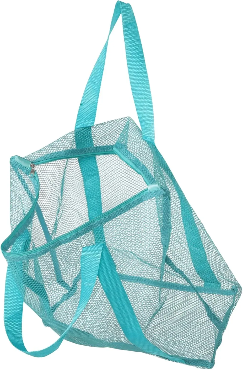 NOLITOY Mesh Tote Bags for Women Large Capacity Beach Bag Foldable Tote Comfortable Shoulder Strap for Shopping