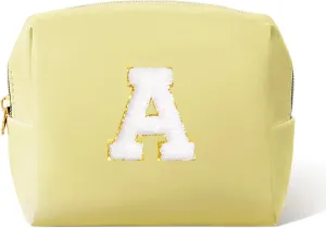 Pocmimut Birthday Gifts for Gifts,Personalized Initial Makeup Bag Cosmetic Pouch Toiletry Bag for Her Mom wife Teacher 18th Birthday Gifts for Girls,A